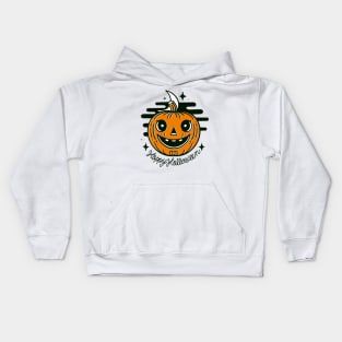 Happy Halloween pumpkin Kids Hoodie